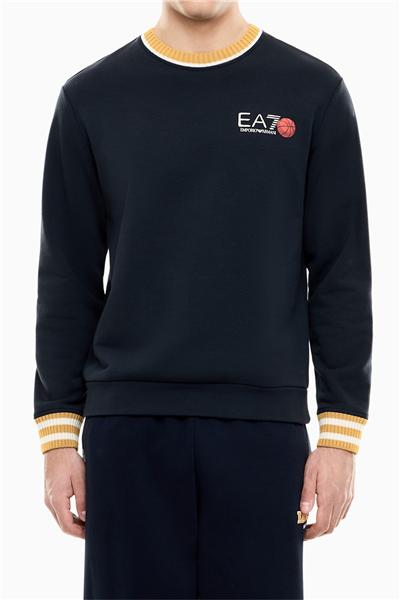 EA7 Erkek Bisiklet Yaka Sweatshirt