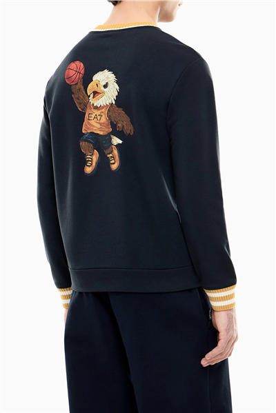 EA7 Erkek Bisiklet Yaka Sweatshirt