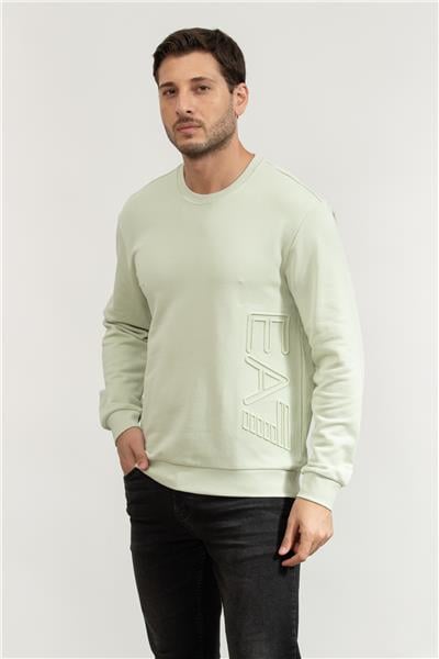 EA7 Erkek Bisiklet Yaka Sweatshirt