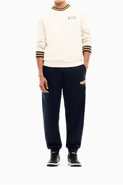 EA7 Erkek Bisiklet Yaka Sweatshirt Bej