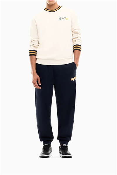 EA7 Erkek Bisiklet Yaka Sweatshirt Bej