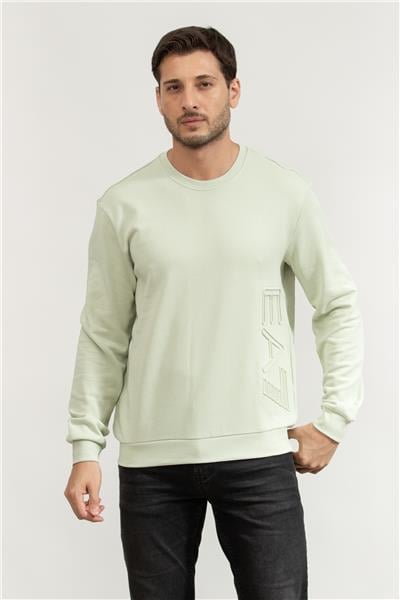 EA7 Erkek Bisiklet Yaka Sweatshirt