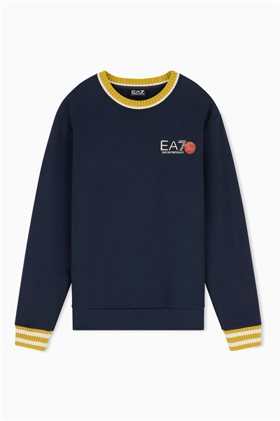 EA7 Erkek Bisiklet Yaka Sweatshirt