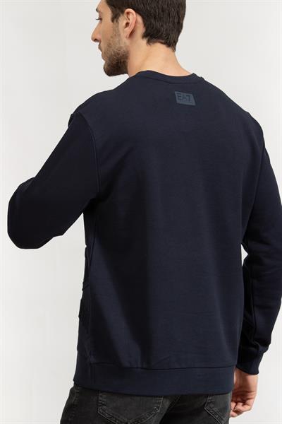 EA7 Erkek Bisiklet Yaka Sweatshirt
