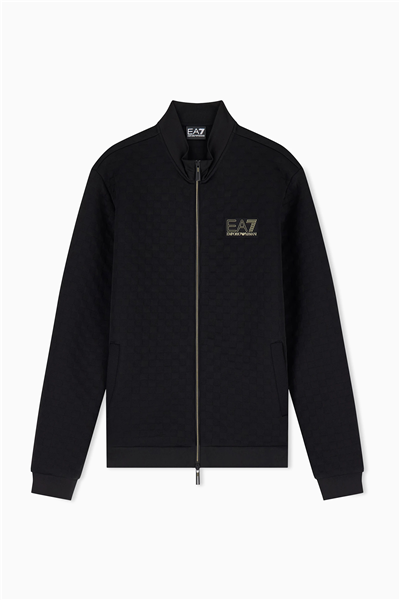EA7 Erkek Bisiklet Yaka Sweatshirt Siyah