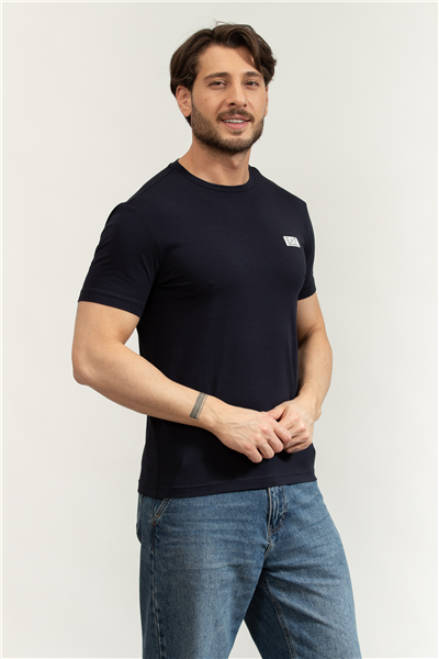 EA7 Erkek Bisiklet Yaka T-Shirt