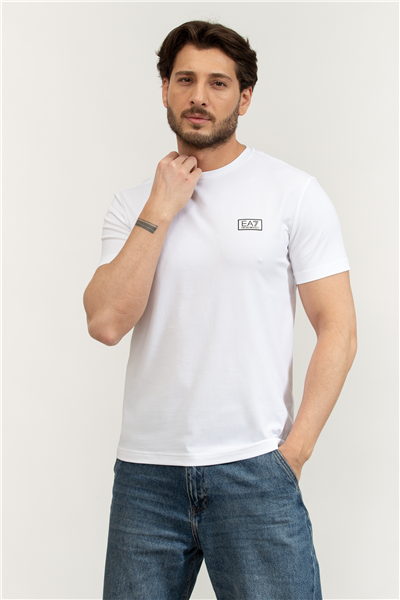 EA7 Erkek Bisiklet Yaka T-Shirt