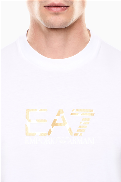 EA7 Erkek Bisiklet Yaka T-Shirt