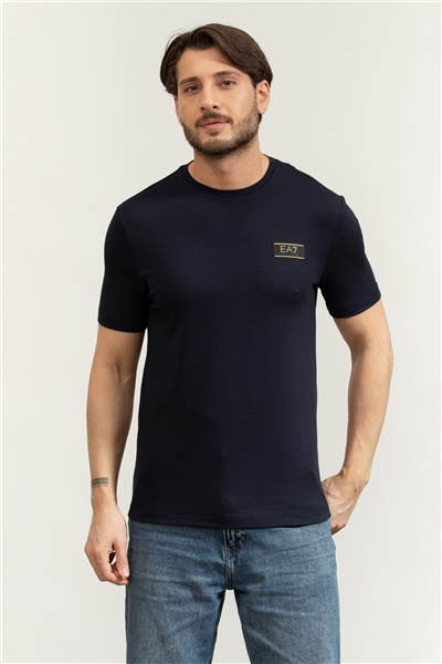 EA7 Erkek Bisiklet Yaka T-Shirt