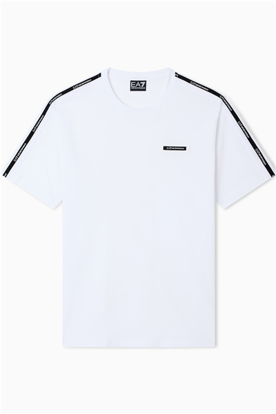EA7 Erkek Bisiklet Yaka T-Shirt Siyah
