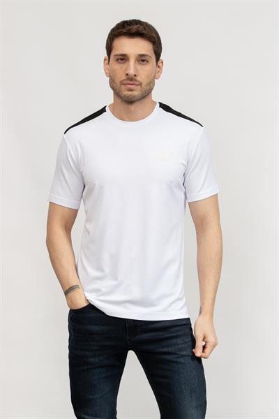 EA7 Erkek Bisiklet Yaka T-Shirt