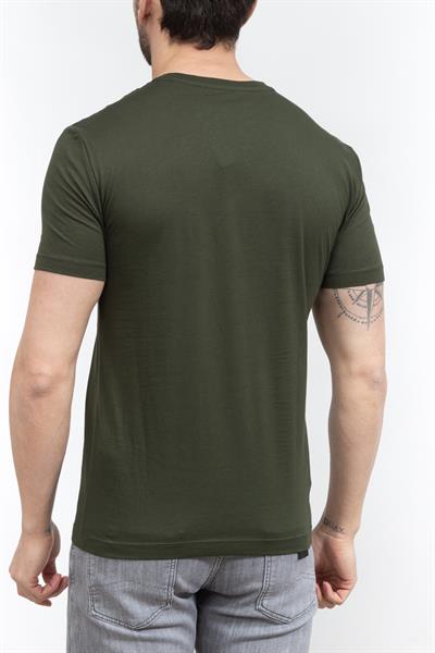 EA7 Erkek Bisiklet Yaka T-Shirt Çok Renkli