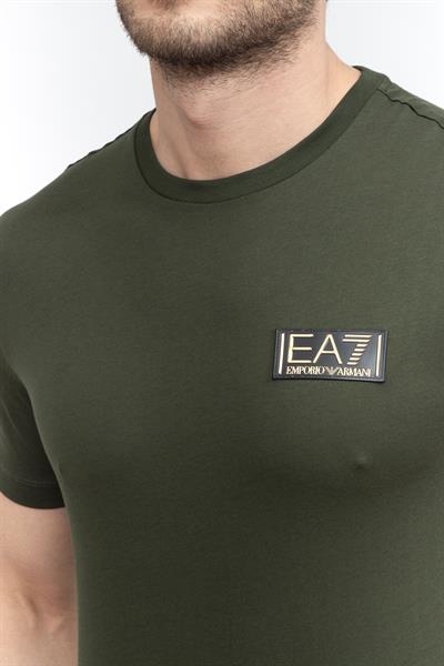 EA7 Erkek Bisiklet Yaka T-Shirt Çok Renkli