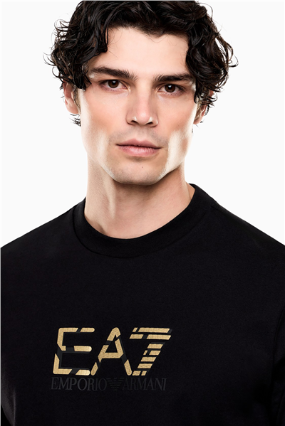 EA7 Erkek Bisiklet Yaka T-Shirt