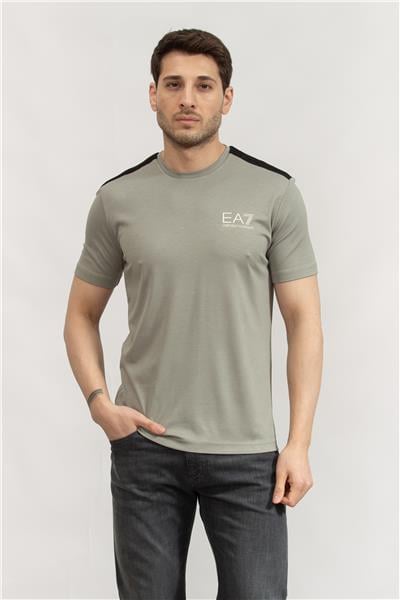 EA7 Erkek Bisiklet Yaka T-Shirt