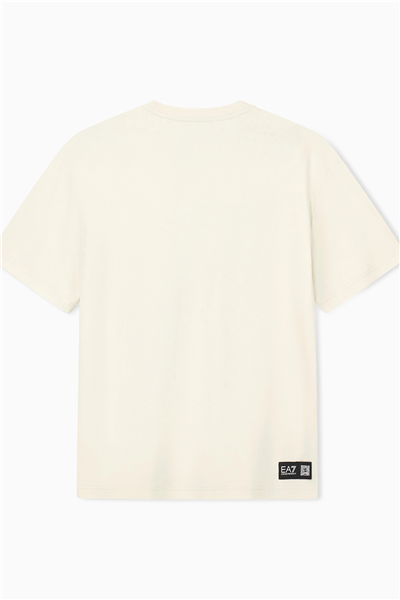 EA7 Erkek Bisiklet Yaka T-Shirt Bej