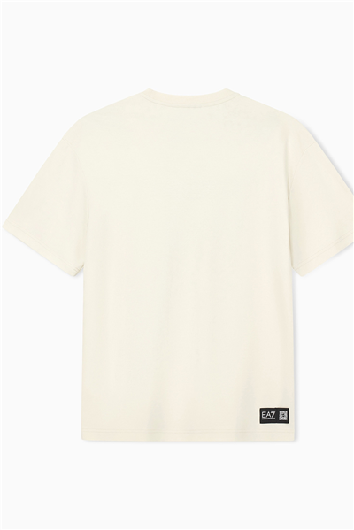 EA7 Erkek Bisiklet Yaka T-Shirt Bej