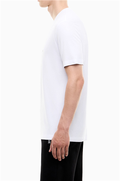EA7 Erkek Bisiklet Yaka T-Shirt Beyaz