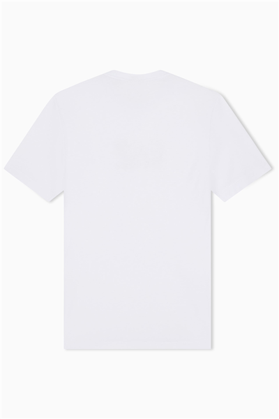 EA7 Erkek Bisiklet Yaka T-Shirt Beyaz