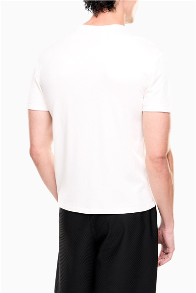 EA7 Erkek Bisiklet Yaka T-Shirt Çok Renkli