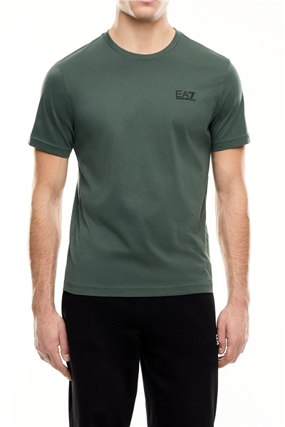 EA7 Erkek Bisiklet Yaka T-Shirt Çok Renkli