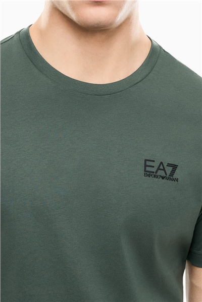 EA7 Erkek Bisiklet Yaka T-Shirt Çok Renkli