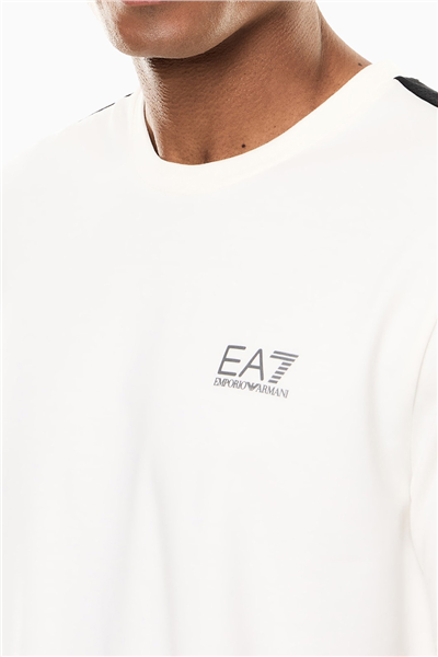 EA7 Erkek Bisiklet Yaka T-Shirt Çok Renkli