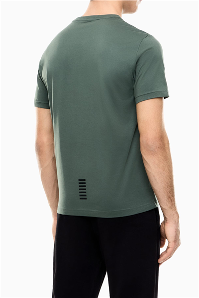 EA7 Erkek Bisiklet Yaka T-Shirt Çok Renkli