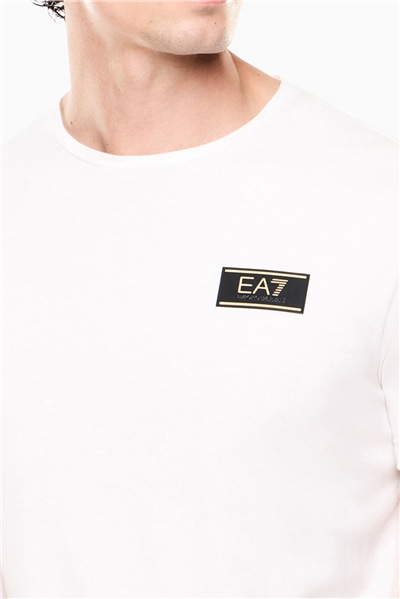 EA7 Erkek Bisiklet Yaka T-Shirt Çok Renkli