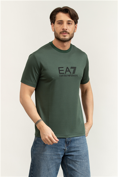 EA7 Erkek Bisiklet Yaka T-Shirt