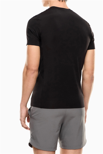 EA7 Erkek Bisiklet Yaka T-Shirt Siyah
