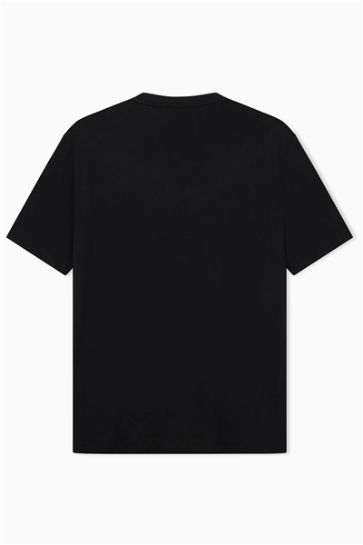 EA7 Erkek Bisiklet Yaka T-Shirt Siyah