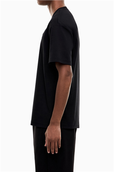 EA7 Erkek Bisiklet Yaka T-Shirt Siyah