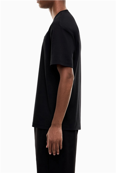 EA7 Erkek Bisiklet Yaka T-Shirt Siyah