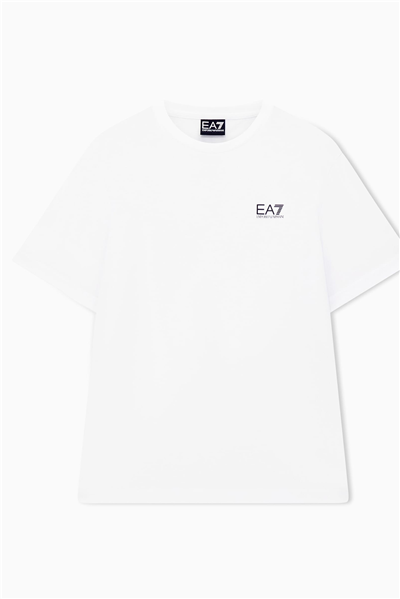 EA7 Erkek Bisiklet Yaka T-Shirt Siyah