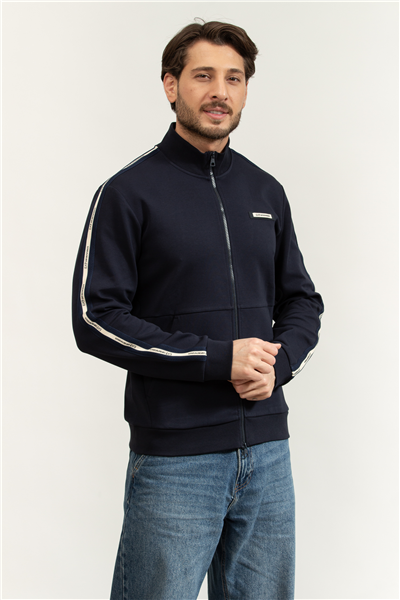 EA7 Erkek Fermuarlı Sweatshirt
