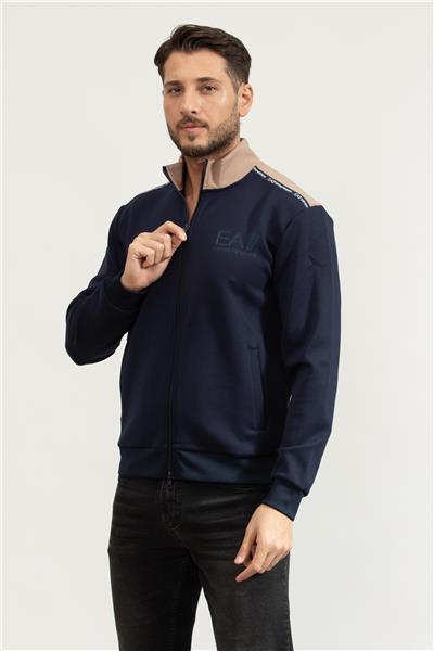 EA7 Erkek Fermuarlı Sweatshirt