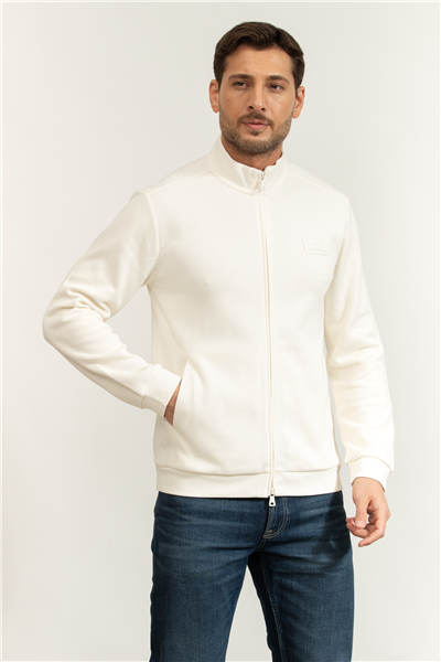 EA7 Erkek Fermuarlı Sweatshirt