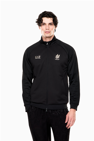 EA7 Erkek Fermuarlı Sweatshirt Çok Renkli
