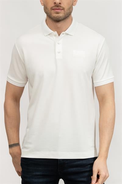 EA7 Erkek Polo Yaka T-Shirt Beyaz