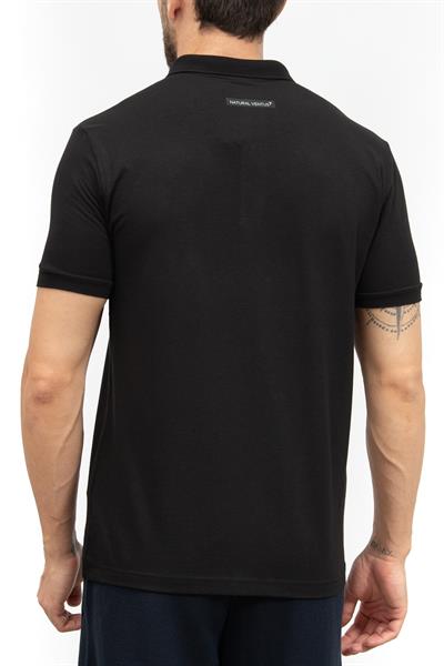EA7 Erkek Polo Yaka T-Shirt Siyah