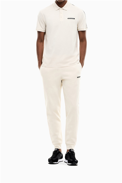 EA7 Erkek Polo Yaka T-Shirt Bej