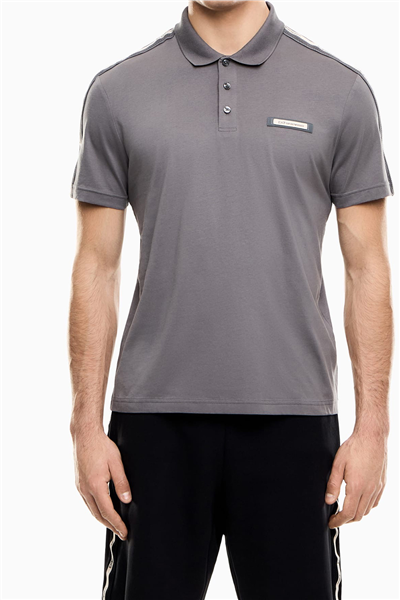 EA7 Erkek Polo Yaka T-Shirt Füme
