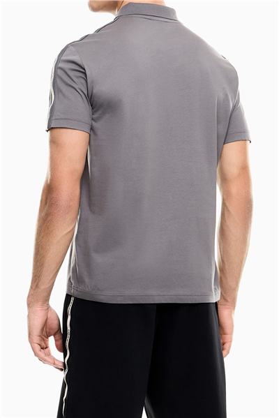 EA7 Erkek Polo Yaka T-Shirt Füme