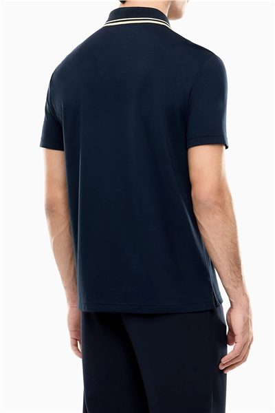 EA7 Erkek Polo Yaka T-Shirt Mavi