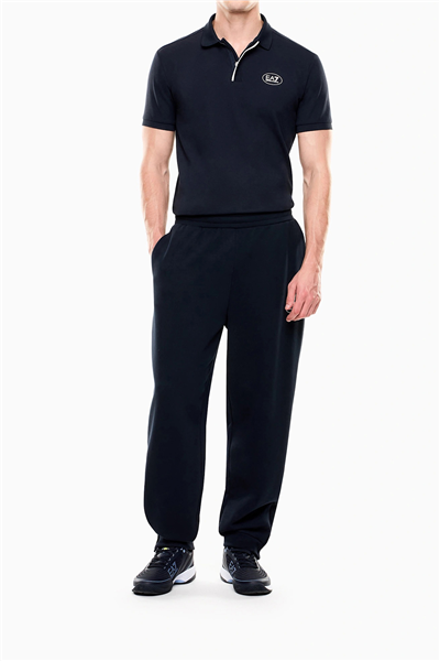 EA7 Erkek Polo Yaka T-Shirt Mavi