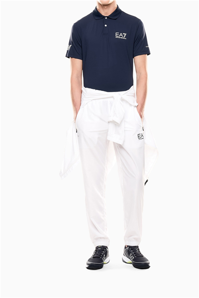 EA7 Erkek Polo Yaka T-Shirt Mavi