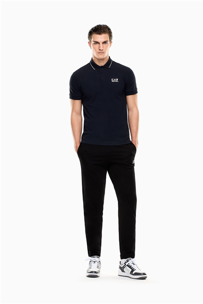 EA7 Erkek Polo Yaka T-Shirt Parlement Mavi