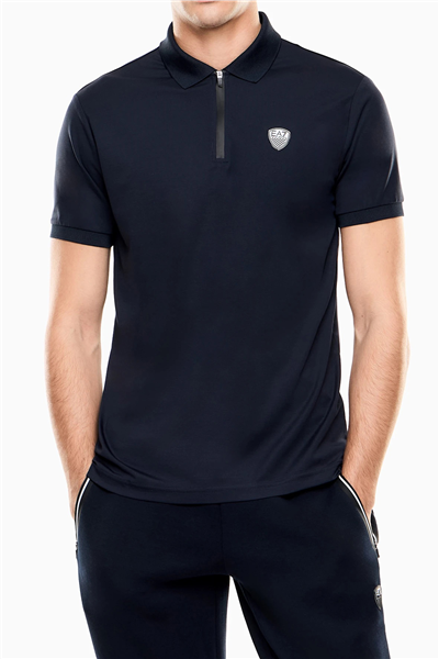 EA7 Erkek Polo Yaka T-Shirt Parlement Mavi