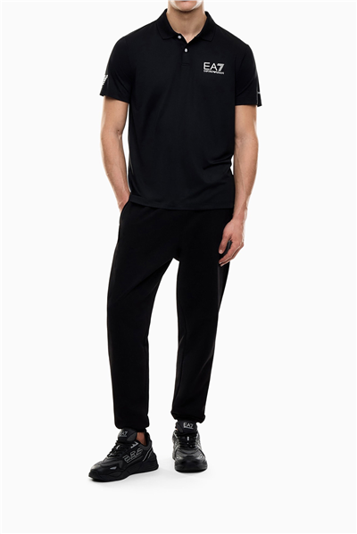 EA7 Erkek Polo Yaka T-Shirt Siyah